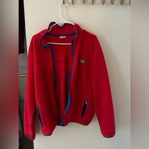 90s ll bean fleece zip up